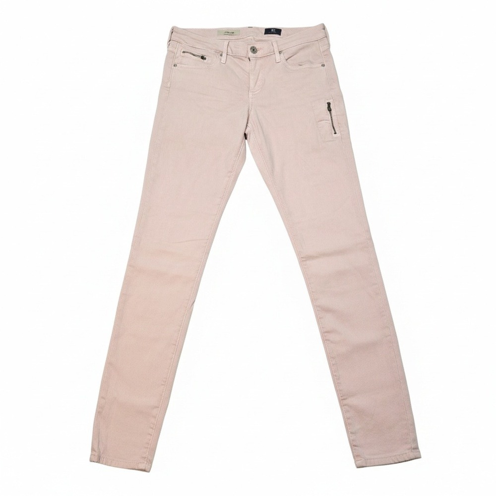 AG Adriano Goldschmied The Taxi Zip Pink Skinny Jeans‎ Side Pocket Women's 26R